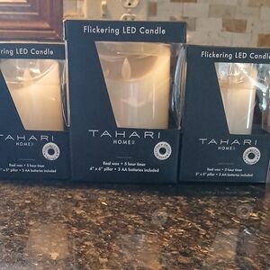 Tahari  Flickering LED Candle Set